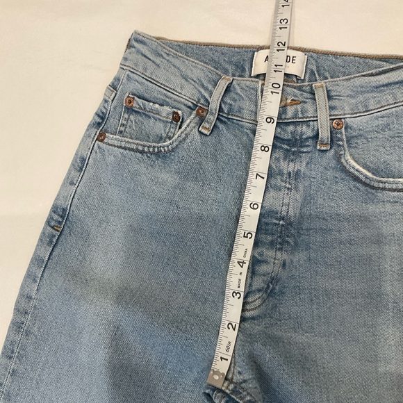 Agolde Nico High Rise Button Fly Slim Fit Jeans Size 23 - Picture 11 of 16